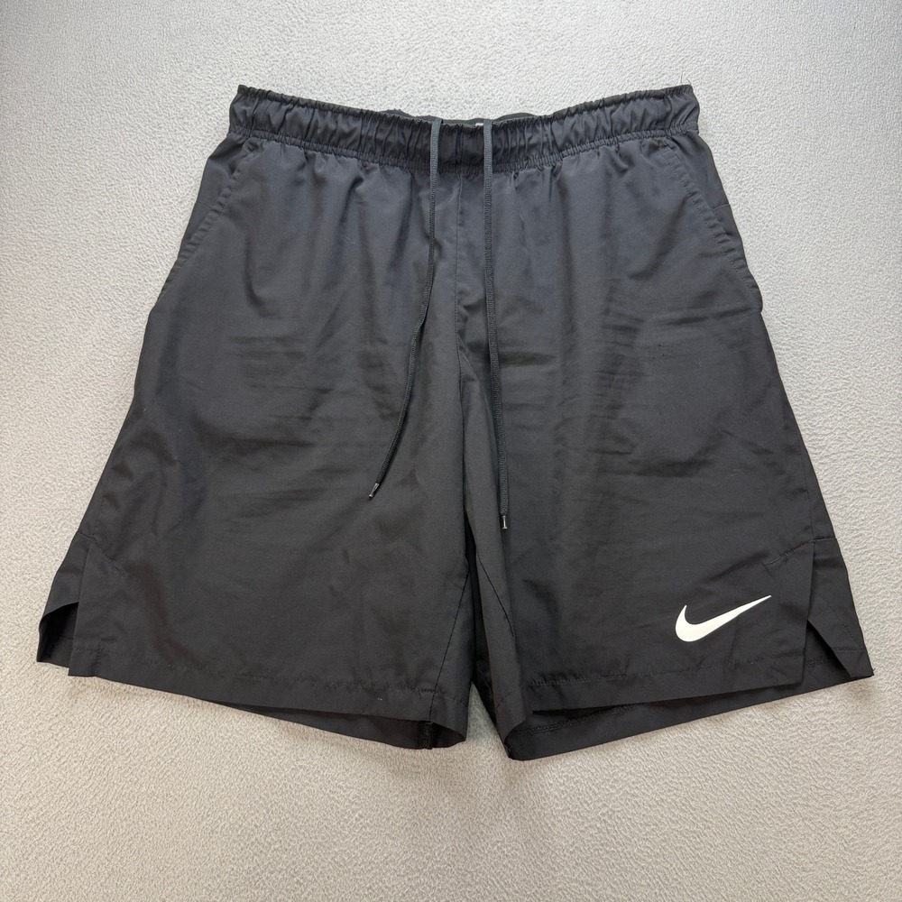 Nike Dri-Fit Standard Fit Athletic Shorts Mens Large Black Polyester Activewear